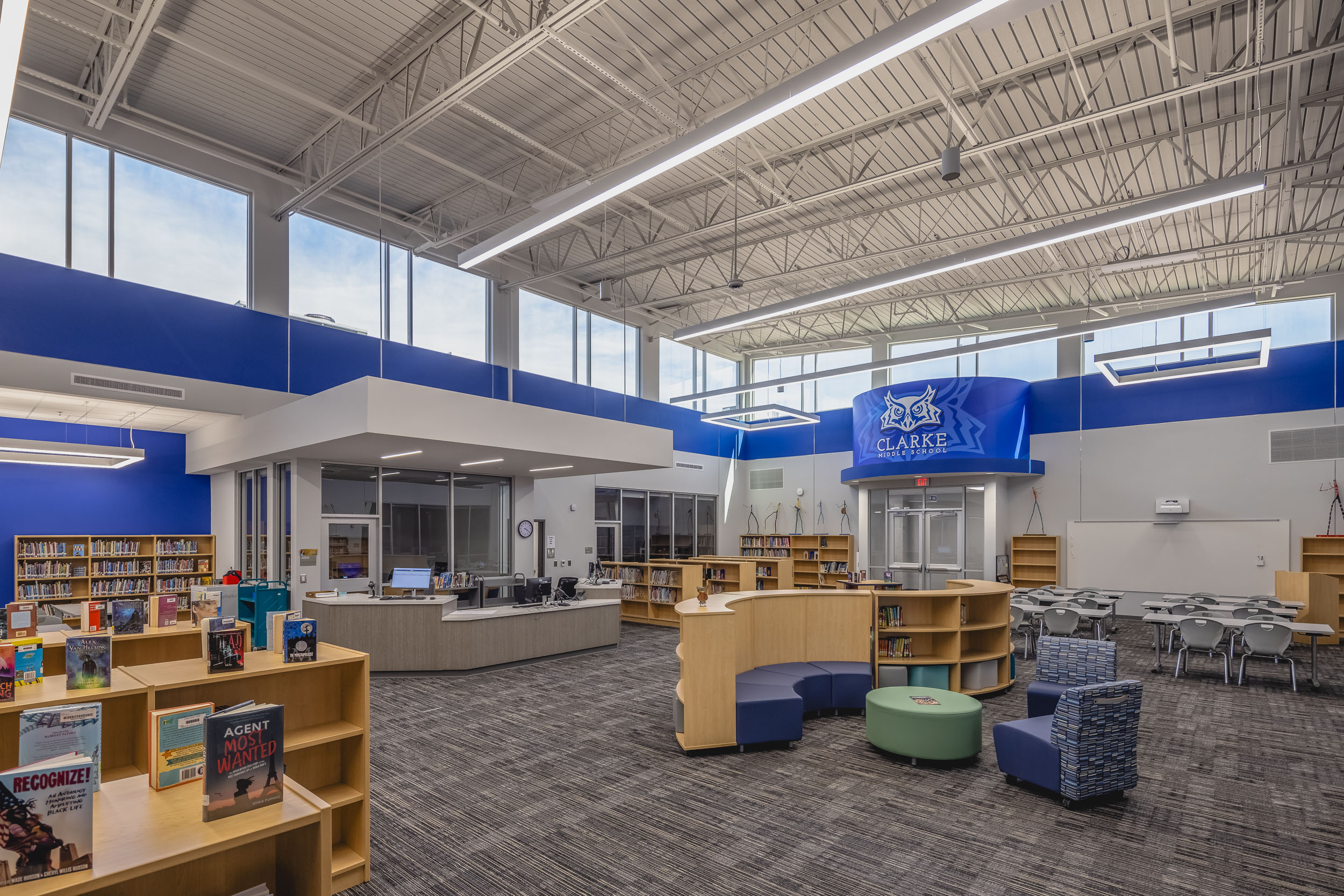Clarke Middle School Interior Clarke Middle School Interior